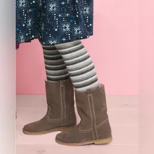 Elephantito kid classic suede leather midi riding boots 33/2