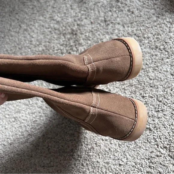 Elephantito kid classic suede leather midi riding boots 33/2