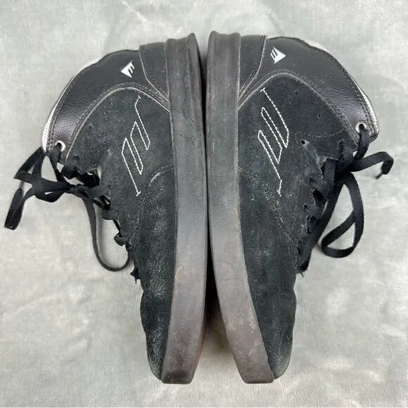 Emerica Reynolds 3 Shoes Mens 8.5 Black High Top Skateboarding Skate Lace Up