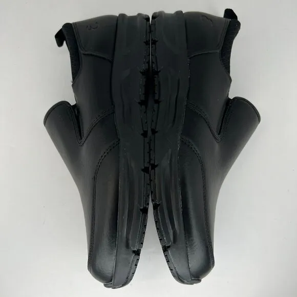 Emeril Lagasse Mens ELMQUSOTWL-001 Black Leather Size 10.5W Slip-On Shoes