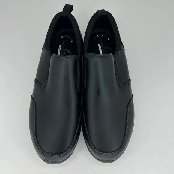 Emeril Lagasse Mens ELMQUSOTWL-001 Black Leather Size 10.5W Slip-On Shoes