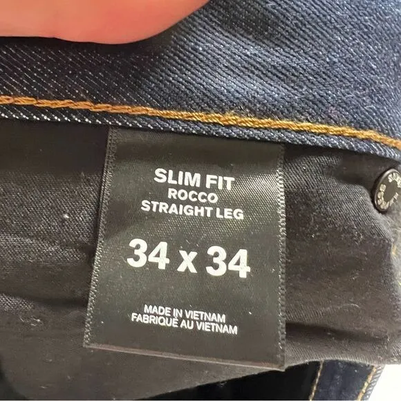 Express | NWOT Slum Fit Rocco Straight Leg Dark Denim Jeans