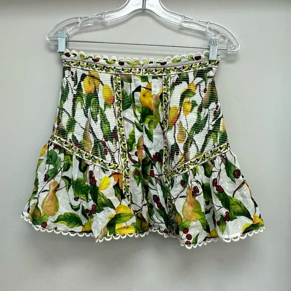 Farm Rio Off-White Fruit Orchard Mini Skirt