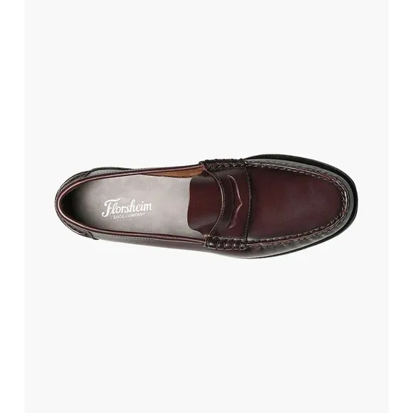 Florsheim BERKLEY Mens 7.5e Burgundy Slip on New in Box &quot;Other&quot; They Are Samples