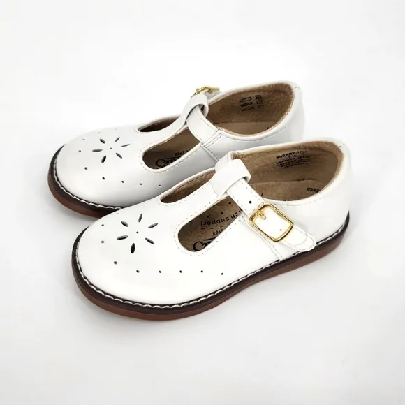 Footmates Sherry T-Bar Mary Jane Shoes Arch Support Leather Toddler 7.5