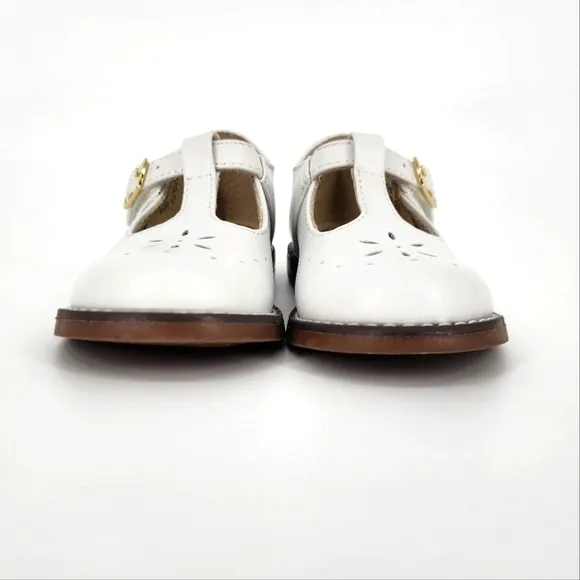 Footmates Sherry T-Bar Mary Jane Shoes Arch Support Leather Toddler 7.5