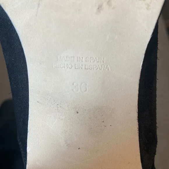 Free People black suede boots