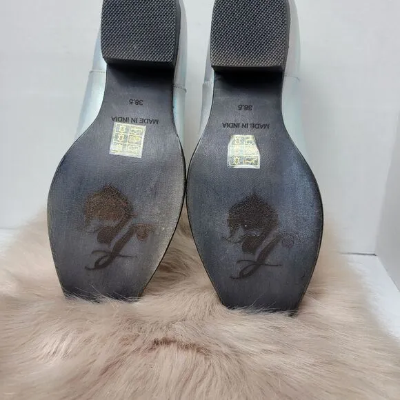 Free People Charm Iridescent Double V Bootie Size 8