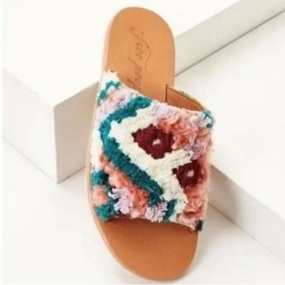 Free People Yuma Woven Mule Sandals Size 8