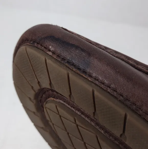 Frye Men's Brown Leather Penny Slip On Loafers Size 10