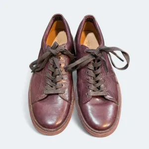 FRYE Mens Shoes Size 9 Burgundy Leather Sneakers