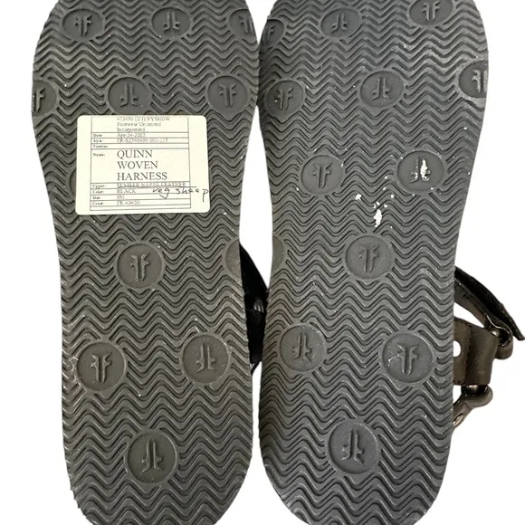 FRYE Quinn Woven Harness Vegan Sheep Leather Sandals