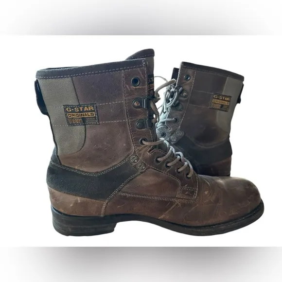 G-Star Raw Men's Patton-IV-Marker High Leather Boots GS11810/066 US 8 EU 41 B4