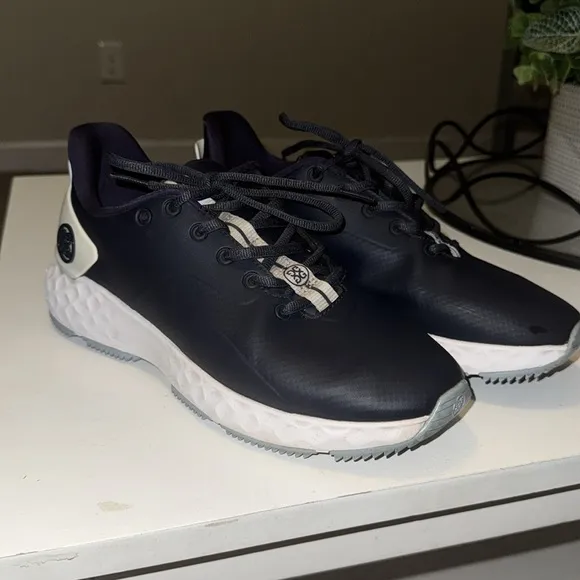 G/Fore Mens MG4  Spikeless Golf Shoes Blue Leather G4MF20EF26 Mens Size 8.5