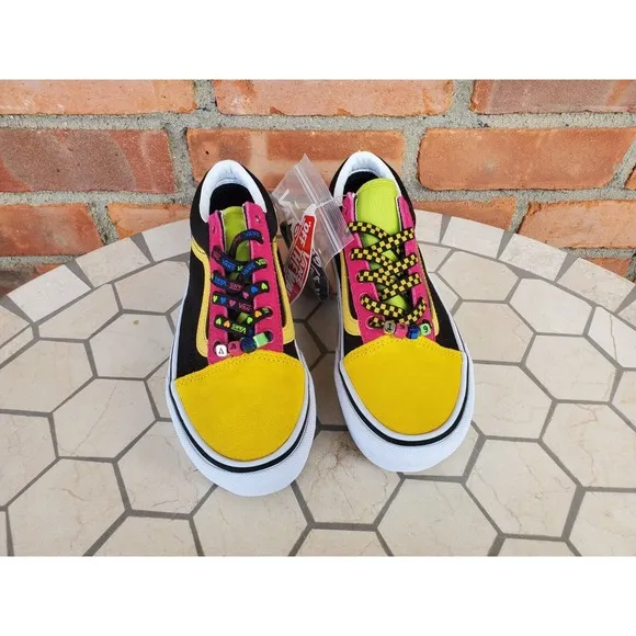 Girls 4Y GS Vans Old Skool Platform Vans Beads Multi White VN0A3B3U21X YOUTH