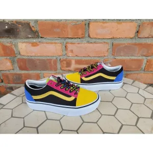 Girls 4Y GS Vans Old Skool Platform Vans Beads Multi White VN0A3B3U21X YOUTH