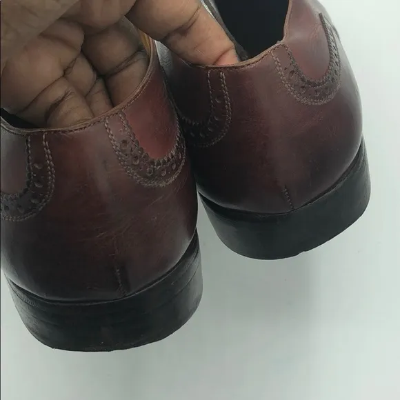 G.M. ENDLESS CAP TOE LEATHER SHOES 9