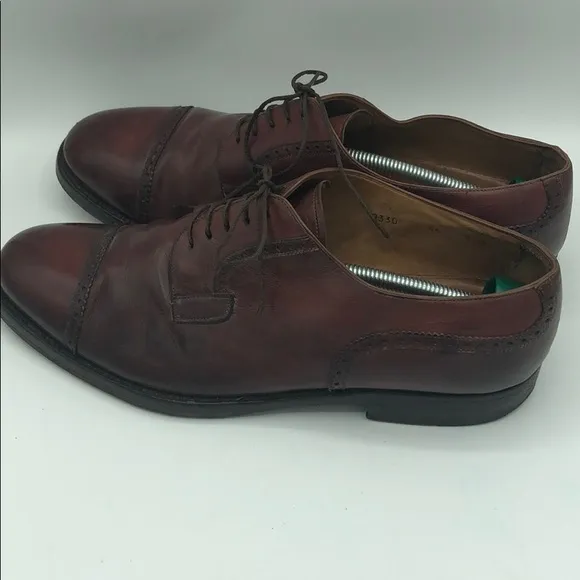 G.M. ENDLESS CAP TOE LEATHER SHOES 9