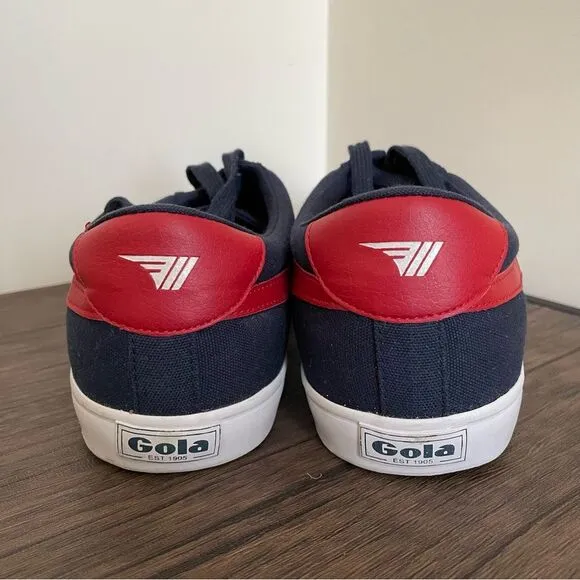 Gola Varsity Classic CMA331 Low Top Men’s Size US 13 Navy Red &amp; White Sneakers