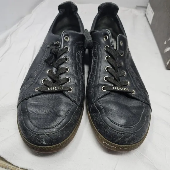 Gucci Microguccissima Soft/Miro Blue Logo Sneakers Men's Size 9.5 READ DESC**