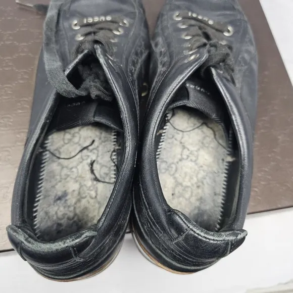 Gucci Microguccissima Soft/Miro Blue Logo Sneakers Men's Size 9.5 READ DESC**