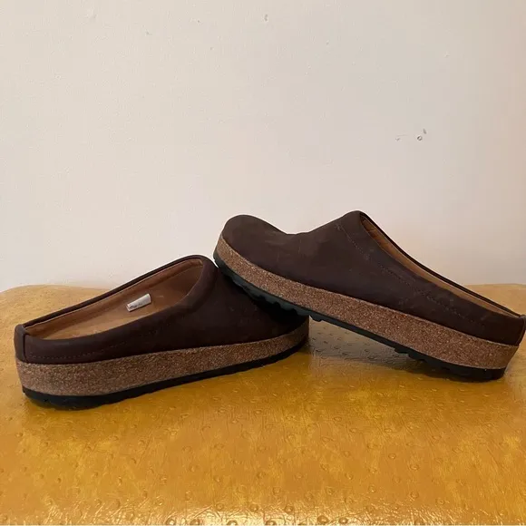 Haflinger Phillip Slipper Clogs Women's Shoes Brown Size 37 EU/6 - 6.5 US