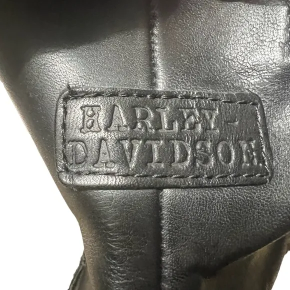 HARLEY-DAVIDSON Leather Street Boots in Classic Black Size 8.5 —Men’s