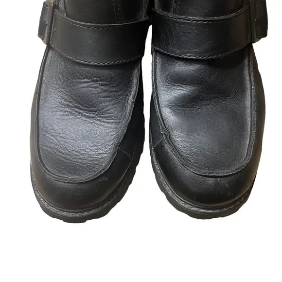 HARLEY-DAVIDSON Leather Street Boots in Classic Black Size 8.5 —Men’s