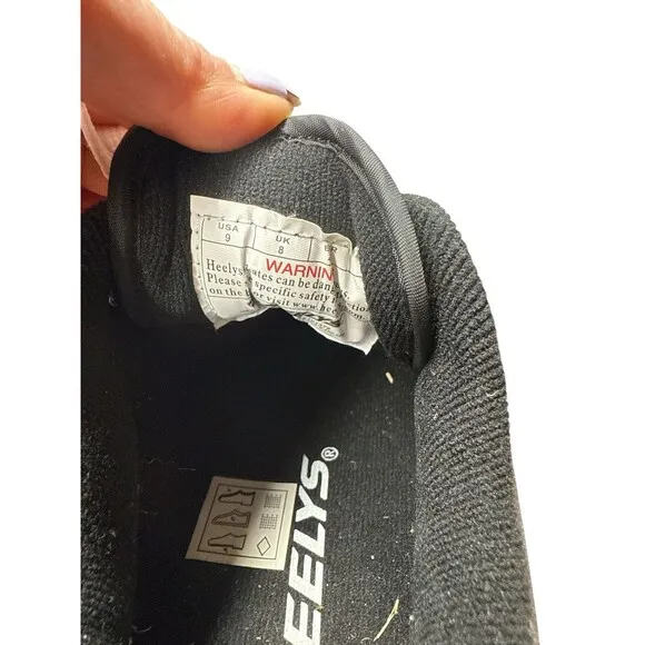 Heelys Size 9 Black Red Pro 20 Drips Skate Shoes