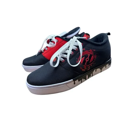 Heelys Size 9 Black Red Pro 20 Drips Skate Shoes