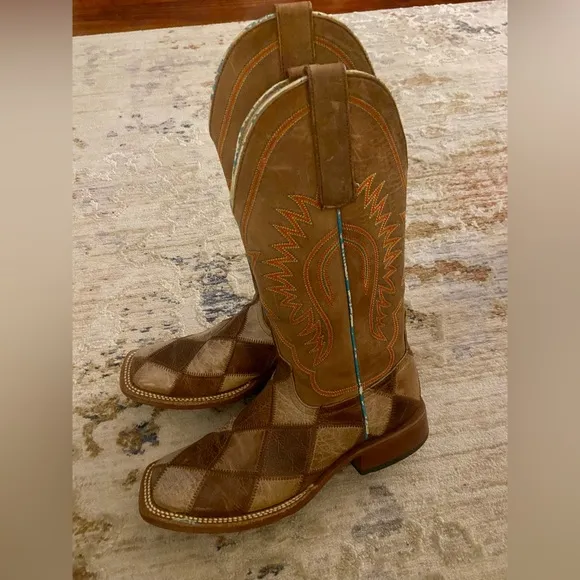 Horse Power Boys Patchwork Leather Boots