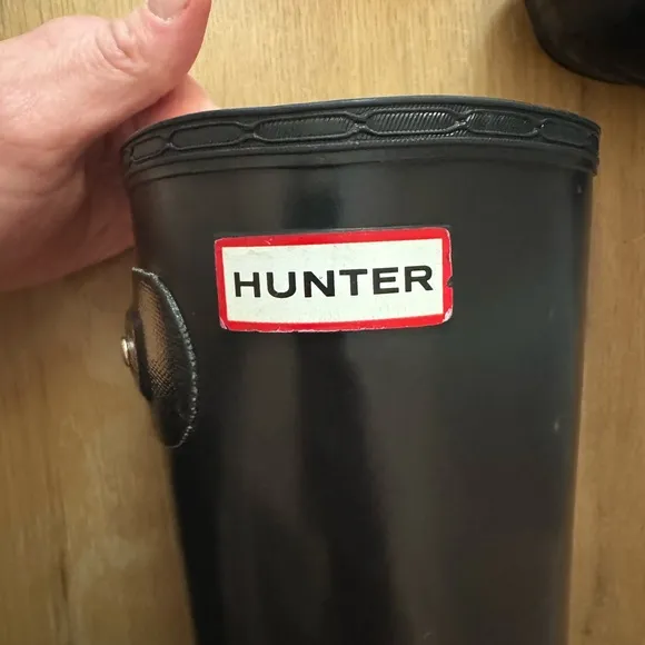 Hunter Boots Black Classic Kids Boots size 4 kids  or Women's boots 5