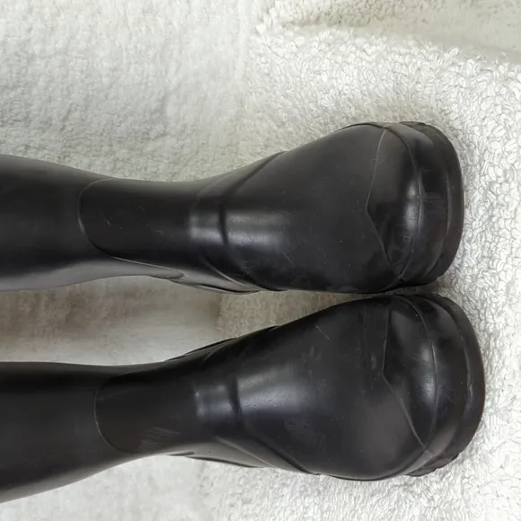 Hunter Classic Rainboot Womens 7 Black Boots 16&quot; high