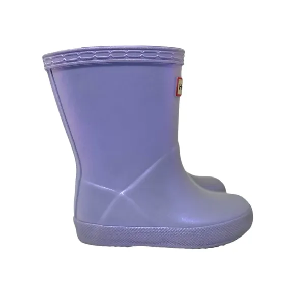 Hunter Classic Toddler Nebula Purple Lavender Rain Boots Waterproof US Toddler 6