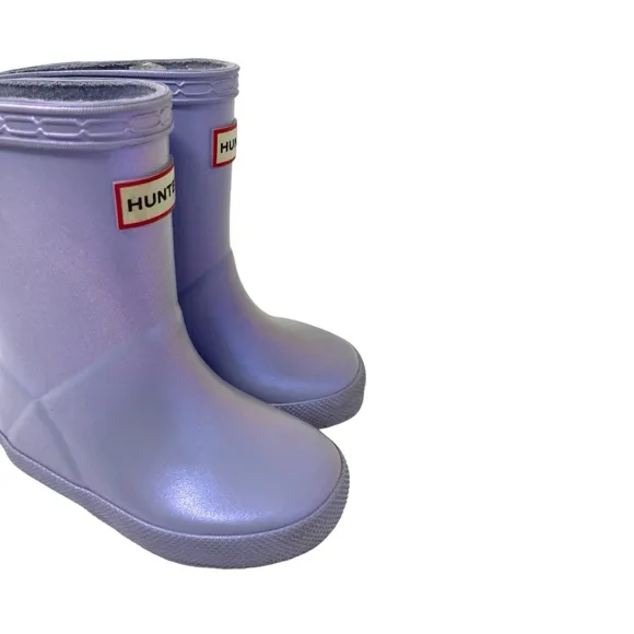 Hunter Classic Toddler Nebula Purple Lavender Rain Boots Waterproof US Toddler 6