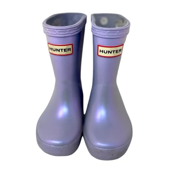 Hunter Classic Toddler Nebula Purple Lavender Rain Boots Waterproof US Toddler 6