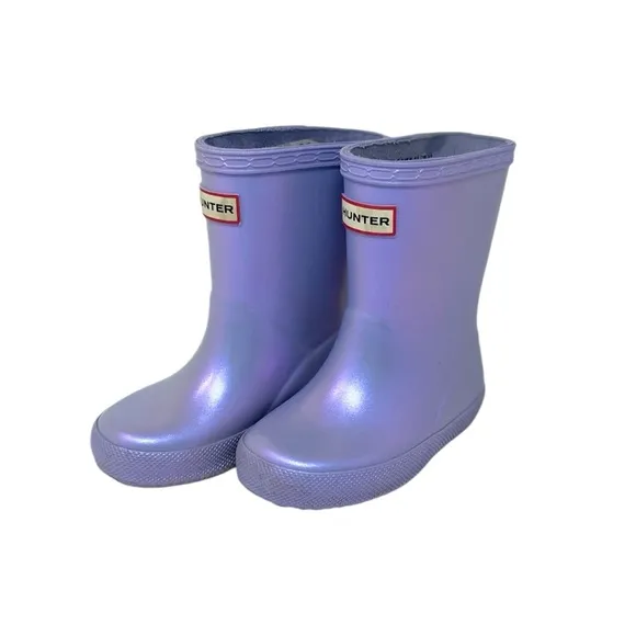 Hunter Classic Toddler Nebula Purple Lavender Rain Boots Waterproof US Toddler 6