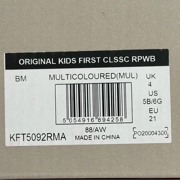 Hunter Classic Waterproof Rain Boots, Kids, Rainbow, New