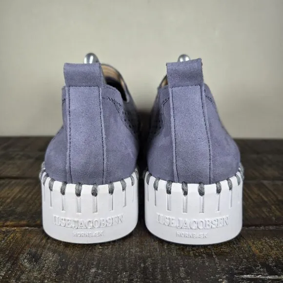 Ilse Jacobsen Hornbaek Tulip Womens Size 8 EU 38 Platform Loafer Shoes Blue