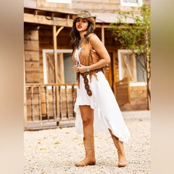 IUV Cowboy Boots For Women Knee High Boots Pointy Toe Western Boots.  Size 5.5.