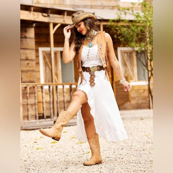 IUV Cowboy Boots For Women Knee High Boots Pointy Toe Western Boots.  Size 5.5.