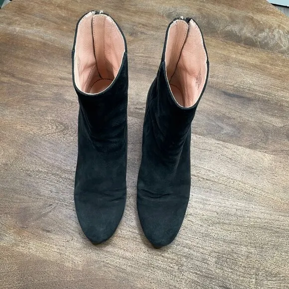 J.Crew Ankle Boots Women's Size 8 Black‎ Suede Leather