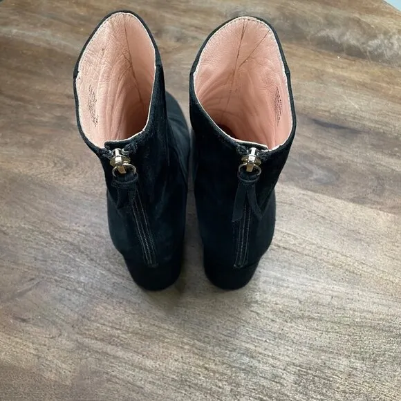 J.Crew Ankle Boots Women's Size 8 Black‎ Suede Leather