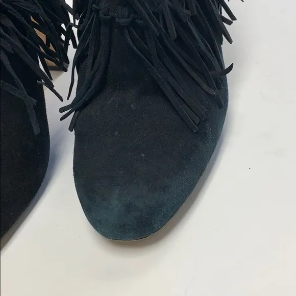 Jean Michel Cazabat fringe suede heeled boots