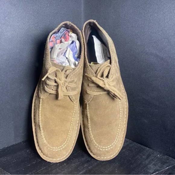 John varvatos brown suede chukka lace boots