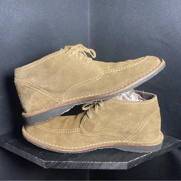 John varvatos brown suede chukka lace boots