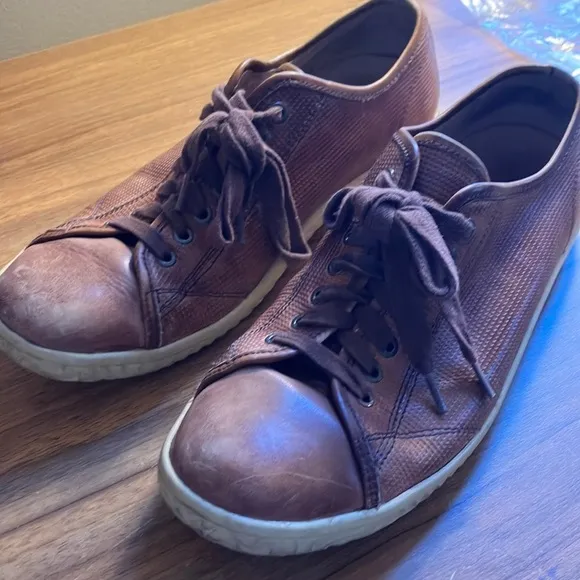 John Varvatos Star USA Leather Hattan Low Top Sneakers Shoes Men’s Sz 8 M