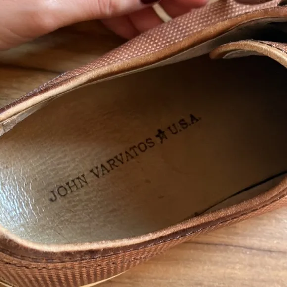 John Varvatos Star USA Leather Hattan Low Top Sneakers Shoes Men’s Sz 8 M