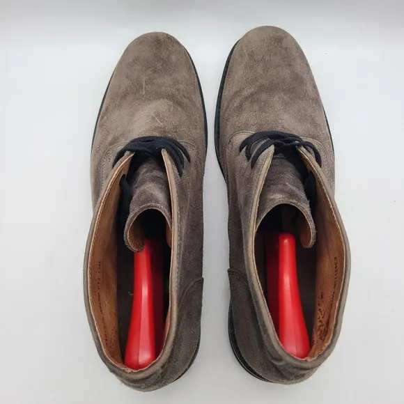 John Varvatos USA BROOKLYN Chukka Boot Suede Shoe Dark Brown Black Men’s US 13