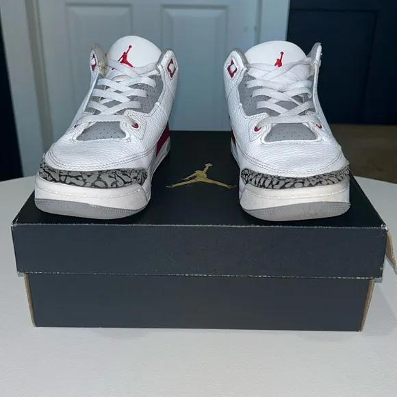 Jordan 3 Retro PS “Fire Red” Youth Size 1Y